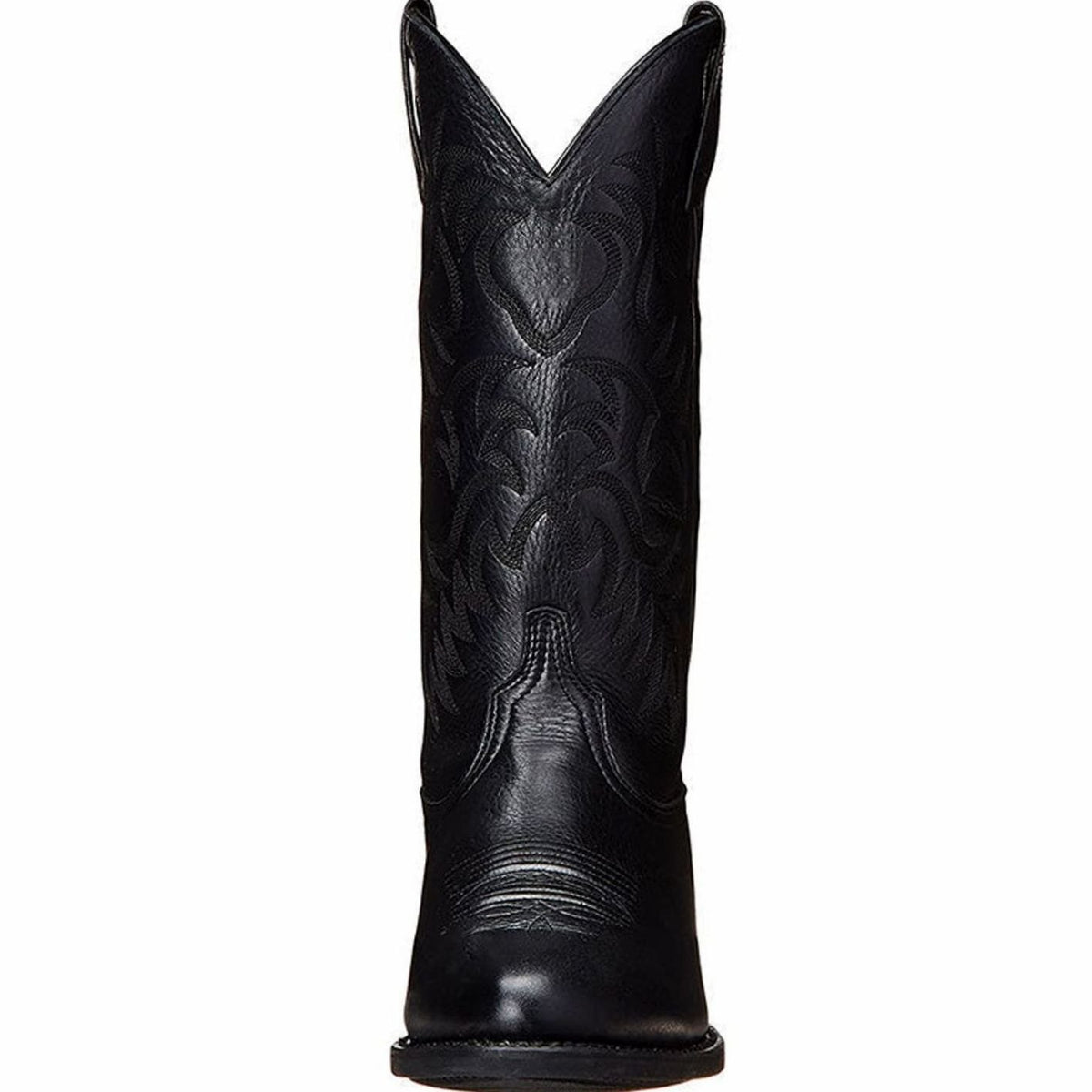 Women's Pointed-Toe Embroidered Leather Cowboy Boots
