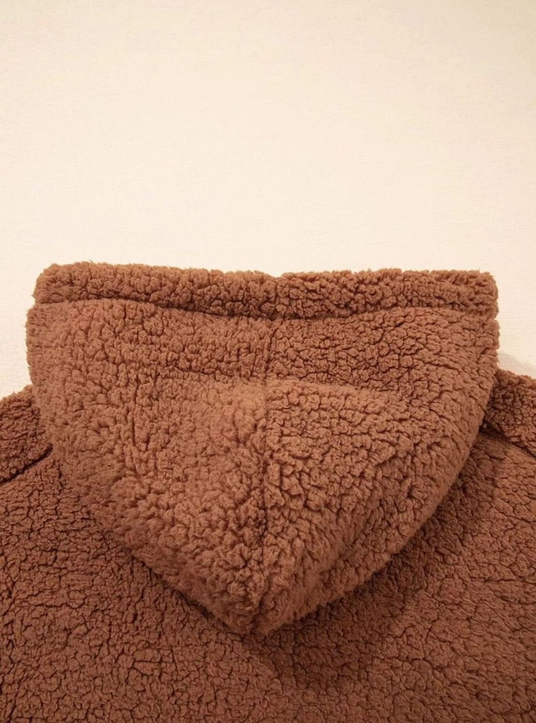Women's Relaxed-Fit Hooded Teddy Zip Up Fleece Jacket