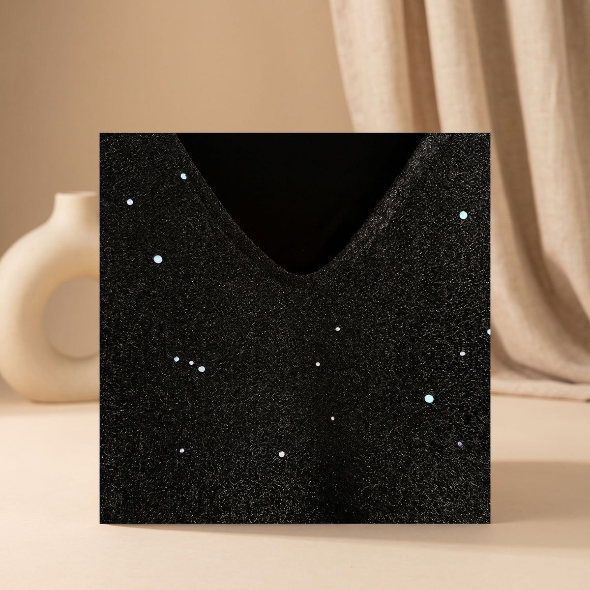 Women's Sequin V-Neck Long-Sleeve Elegant Midi Cocktail Party Dress