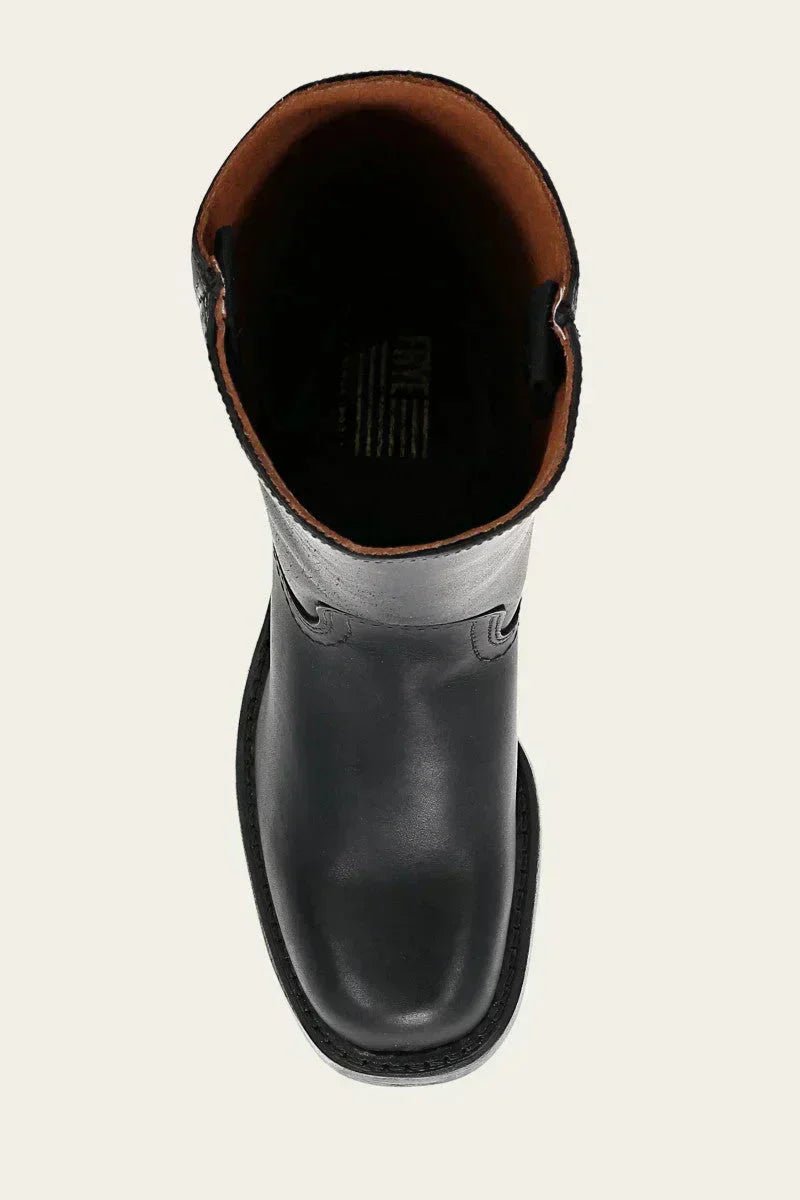 Women's Slim-Fit Leather Knee-High Block-Heel Boots