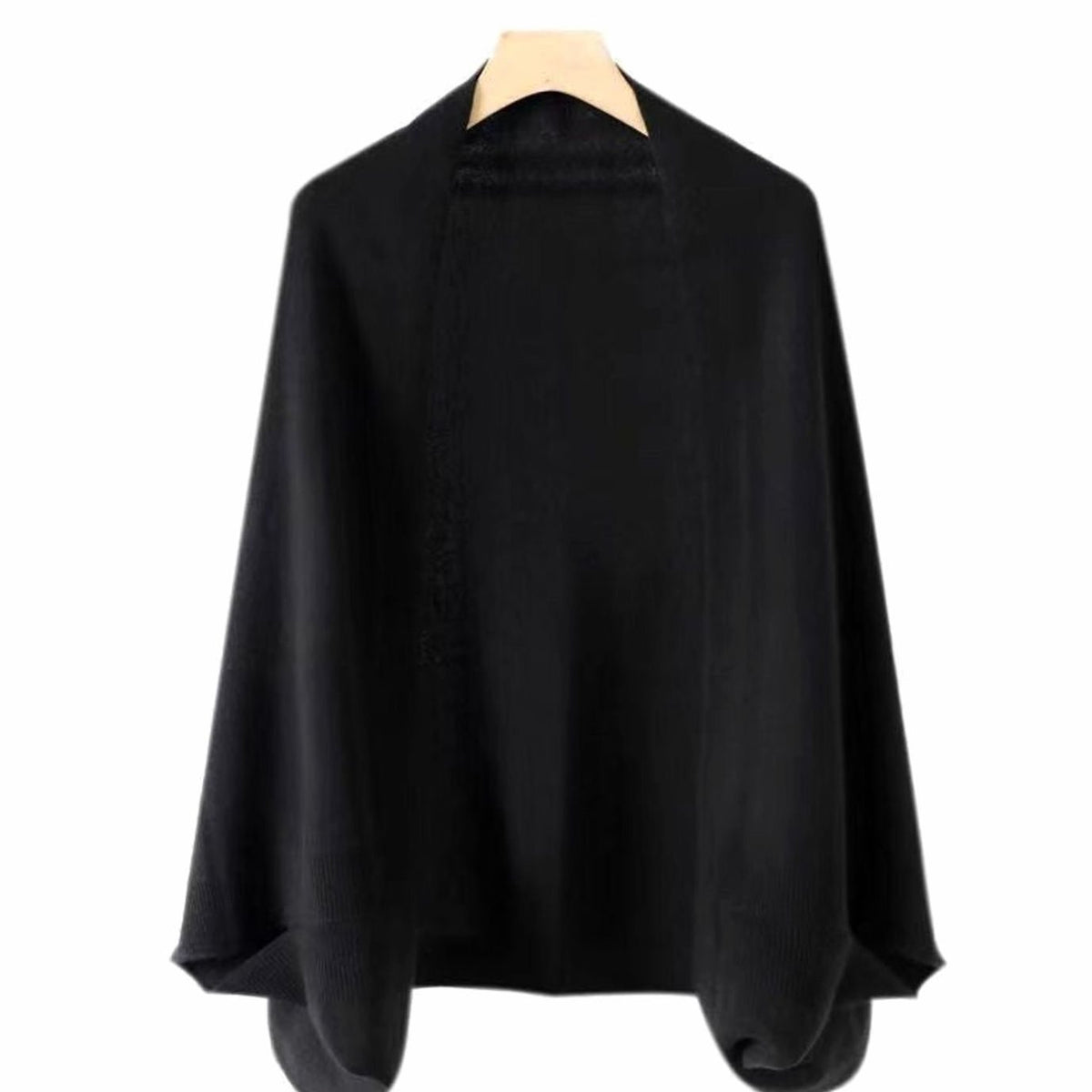 Women's Soft Faux Cashmere Wrap Scarf Shawl - Black
