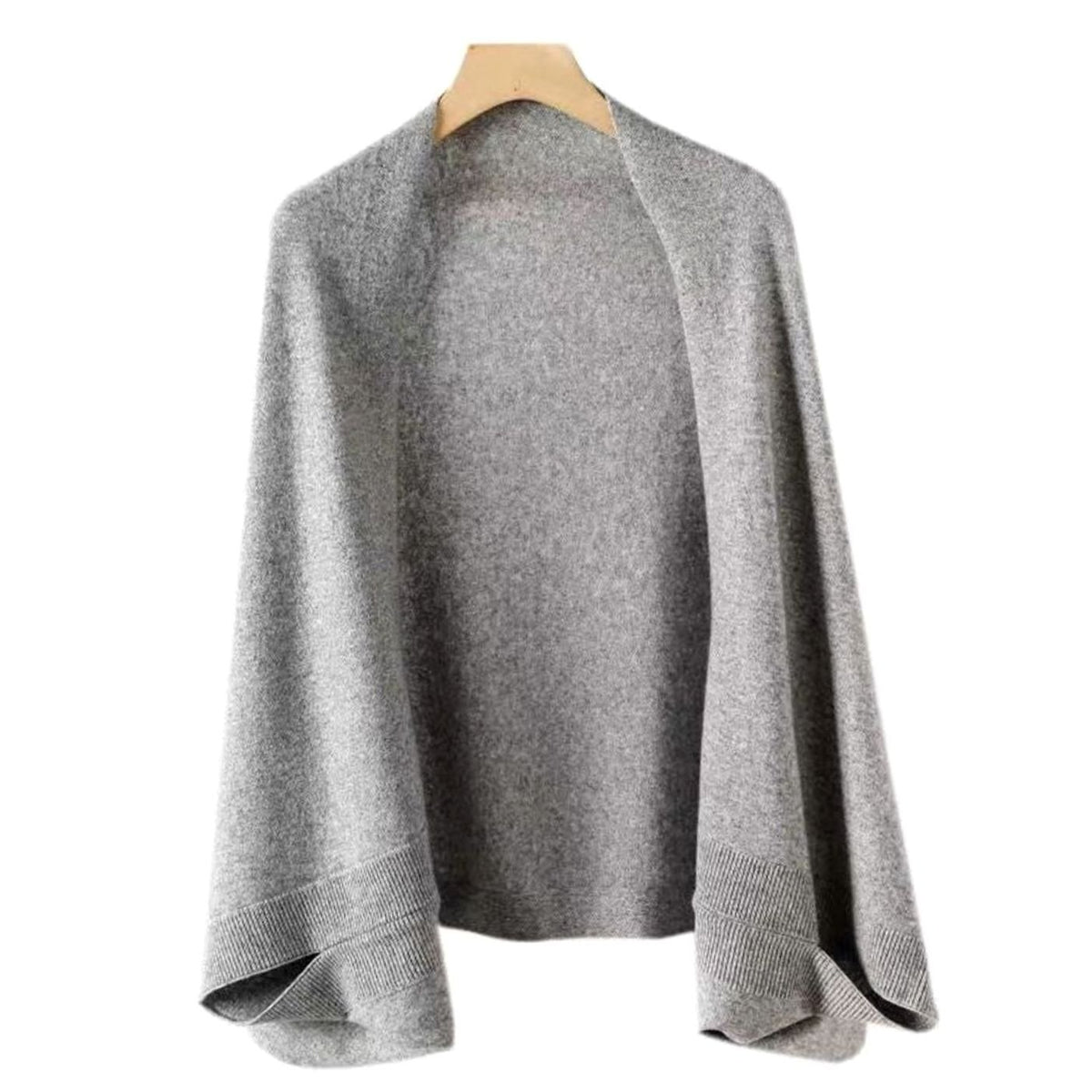 Women's Soft Faux Cashmere Wrap Scarf Shawl - Light Grey