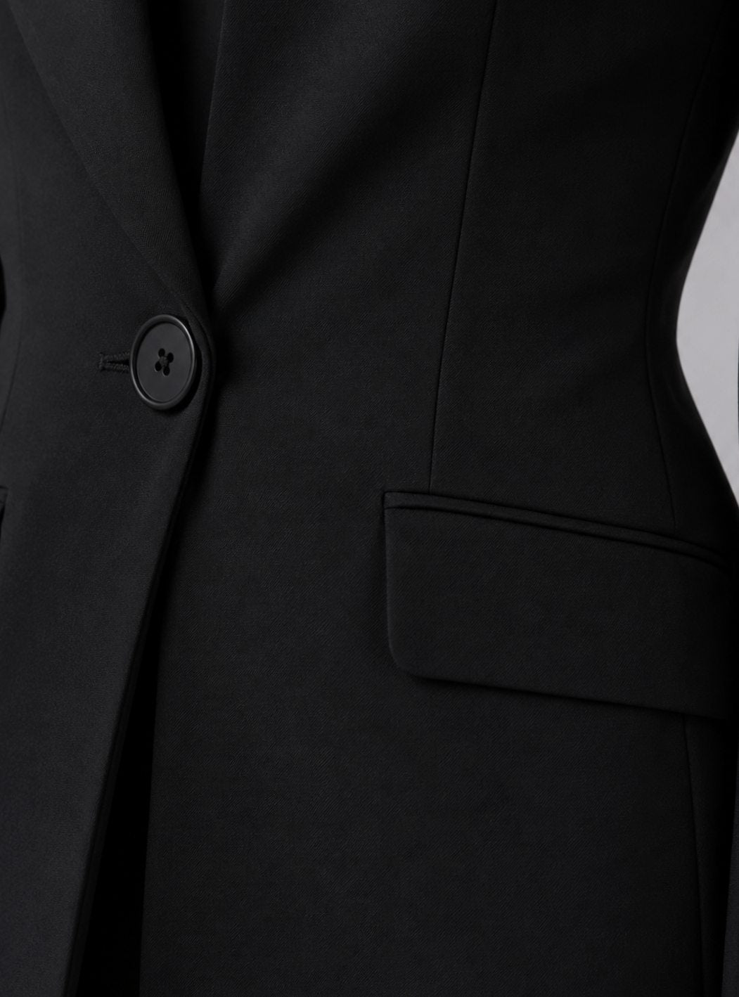 Women's Tailored Collarless Blazer Wide-Leg Trouser Suit Set