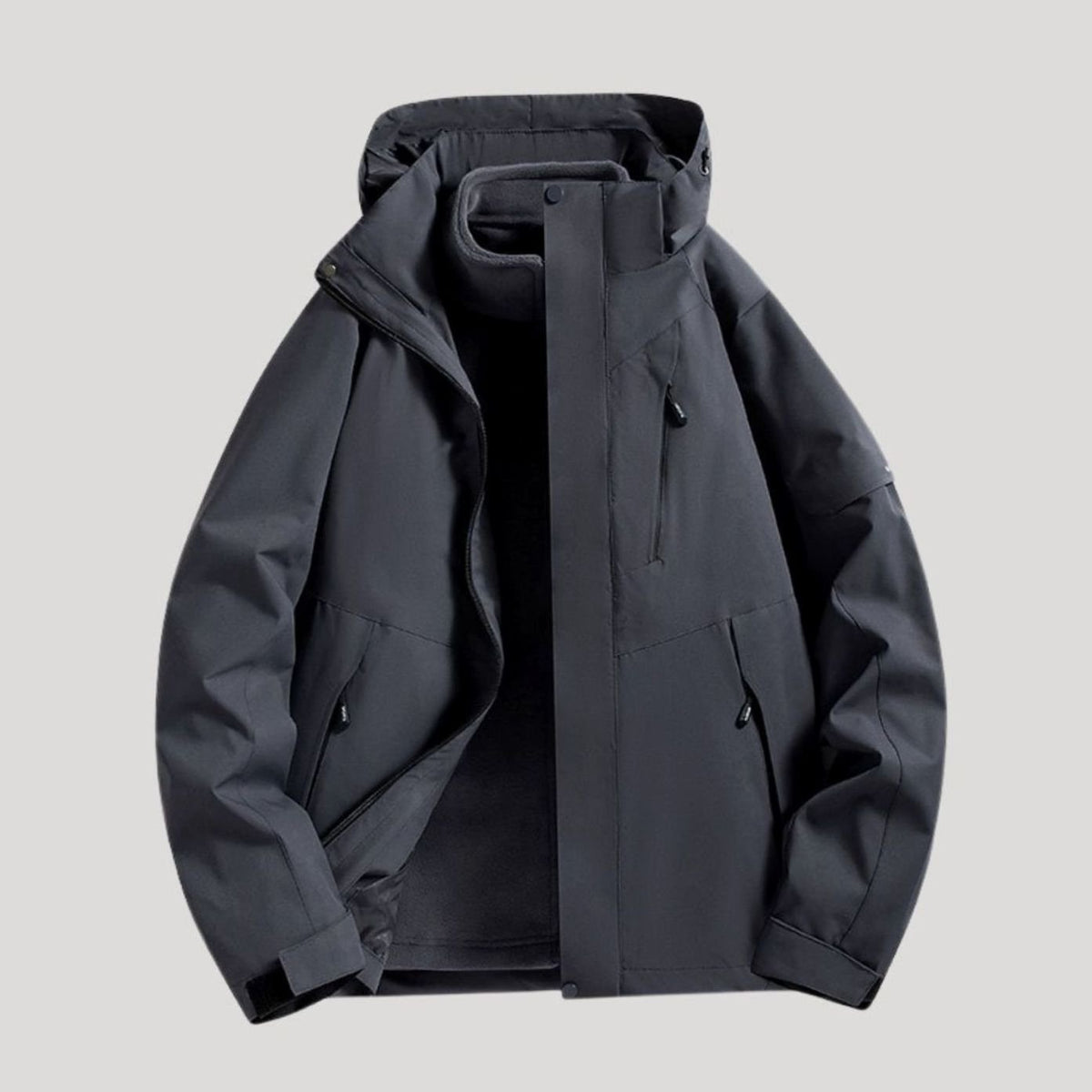 Women's Waterproof Detachable Hood Fleece-Lined Winter Jacket